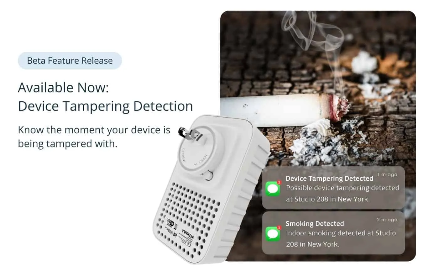 Alertify presenta il rilevamento di manomissione del dispositivo