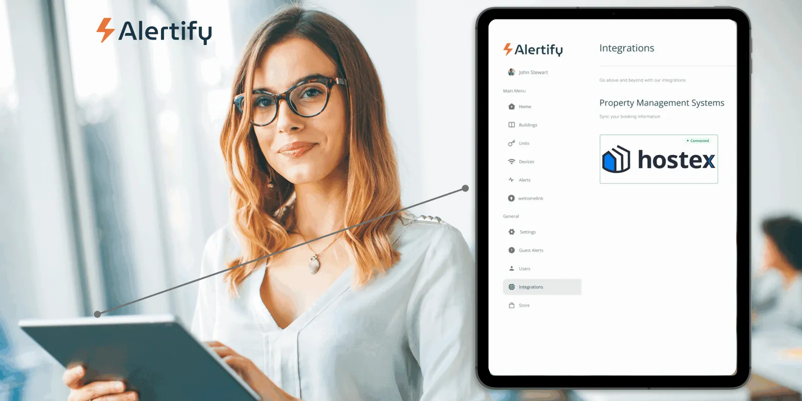 Integrazione Hostex e Alertify per affitti brevi