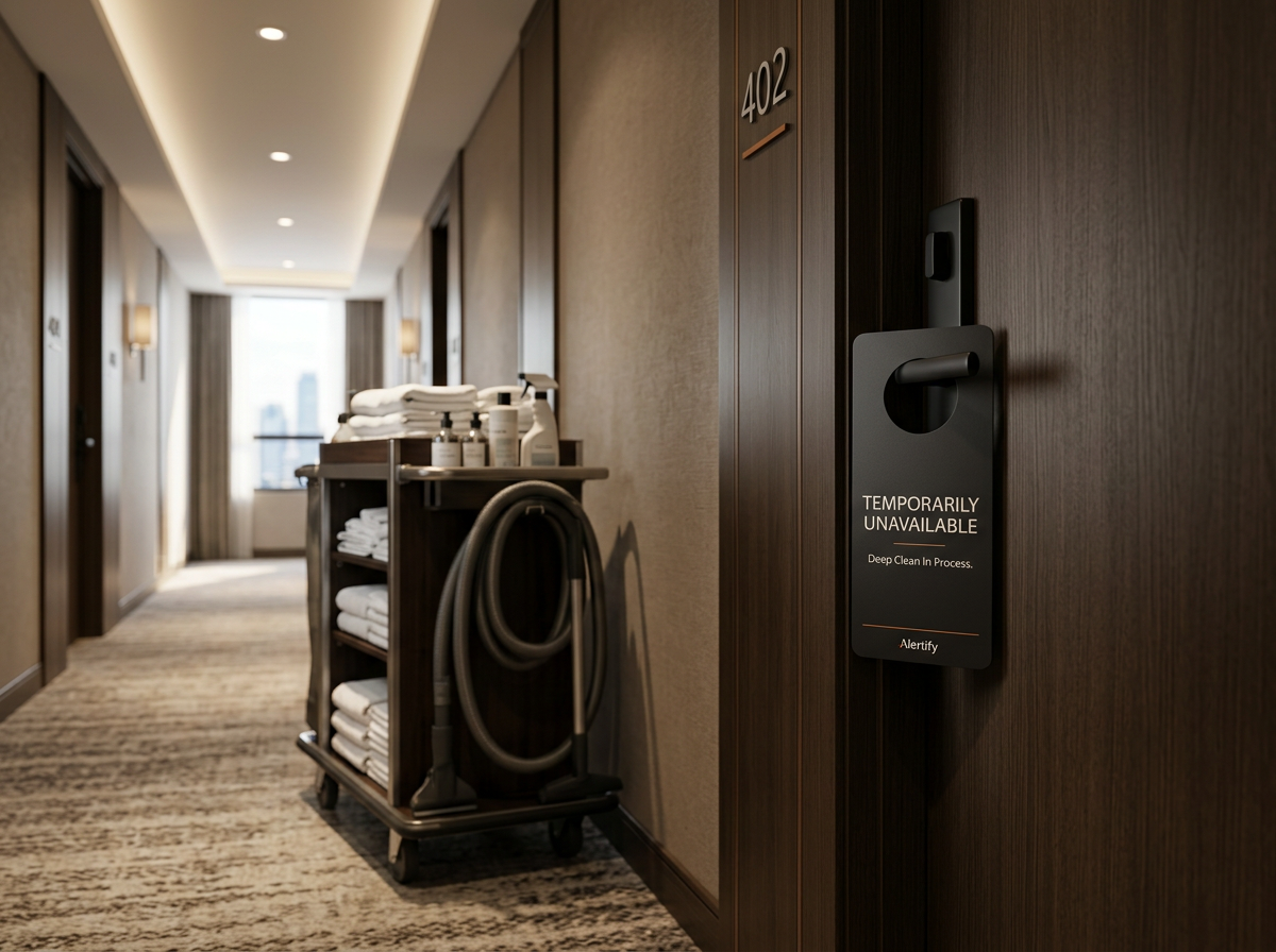 Personale dell'hotel liberato dal monitoraggio automatico di rumore e fumo