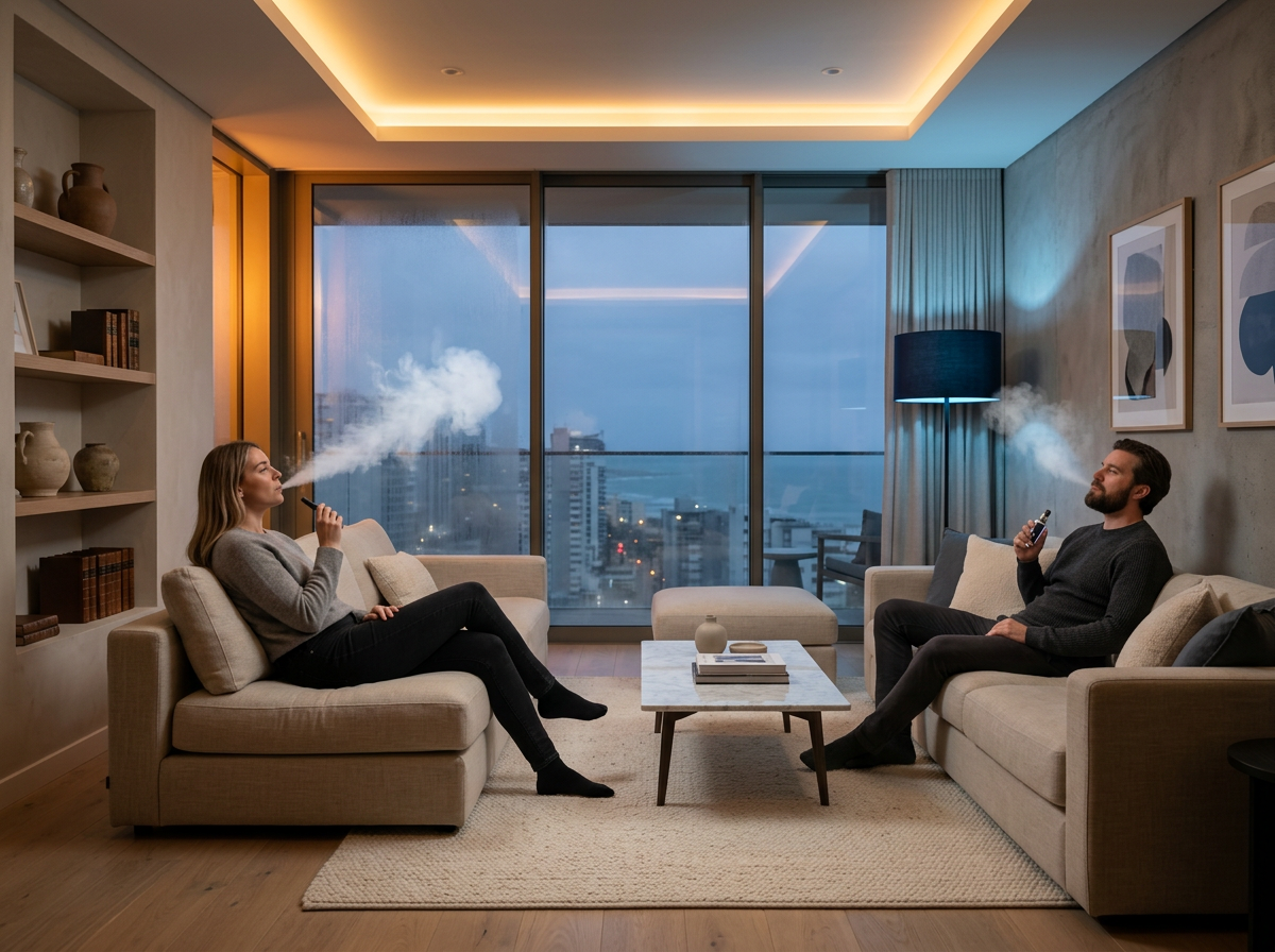Rilevamento di fumo e vape in una casa vacanze