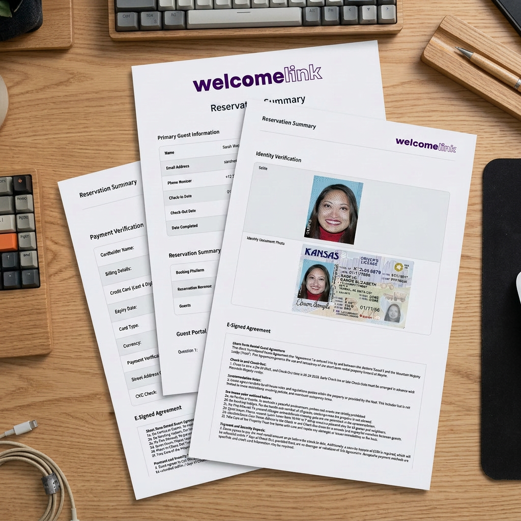 Uno storico WelcomeLink ordinato &mdash; firmato, con marca temporale, pronto per storni, contestazioni OTA o richieste di risarcimento assicurativo